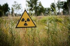 Radiation warning sign