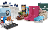 Emergency packs of food and supplies